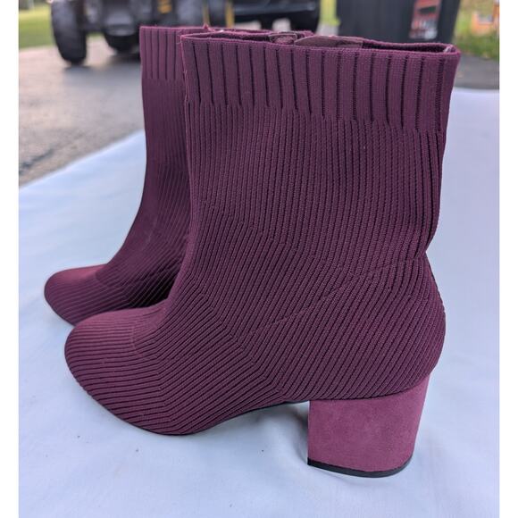 Lane Bryant Womens Dream Cloud Stretch Knit Mid-Calf Ankle Boots Size 9W Heeled - Picture 3 of 6